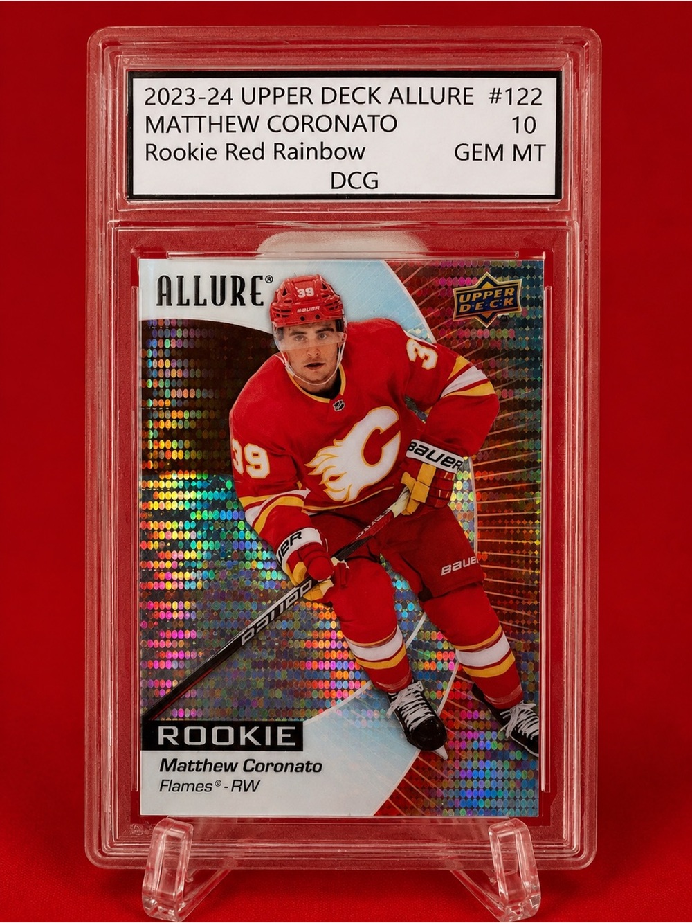 Upper Deck Allure Matthew Coronato Rookie Card - Red
